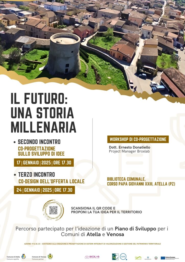 Locandina-Atella-Co-progettazione-Il-Futuro-Una-Storia-Millenaria evento ad Atella